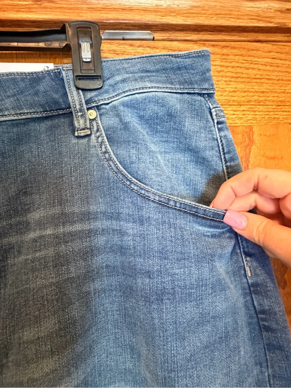 Liz Claiborne Wide Leg High Rise Plus Jean - Picture 3 of 6